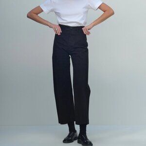 Jesse Kamm Sailor Pant in Black, Size 6